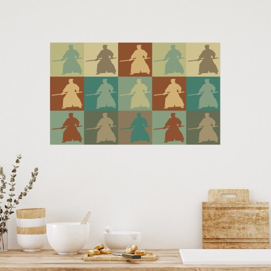 Poster Aikido Pop Art (Cuisine)