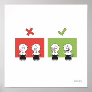 Poster Aikido - règle #2 de Dojo