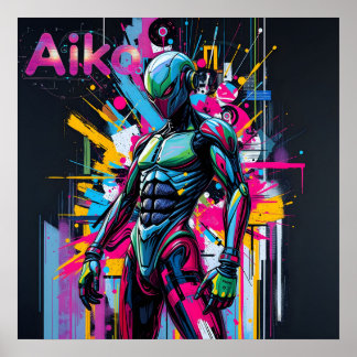 Poster AiKo Graphisme Grunge #2