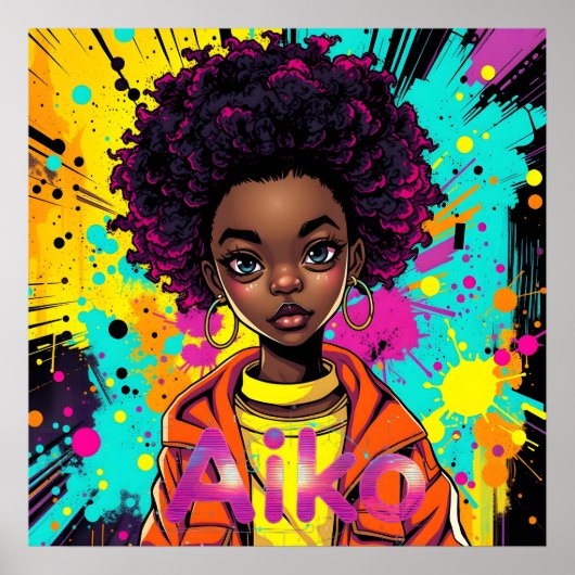 Poster AiKo Grunge Graphic #1 (Devant)