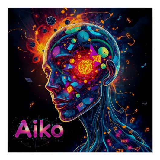 Poster AiKo Grunge Graphic #4 (Devant)