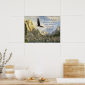 Poster Ailes Comme Aigles Ésaïe 40:31 (Cuisine)