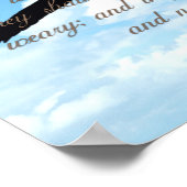 Poster Ailes comme Aigles, Ésaïe 40:31 Bible chrétienne (Coin)