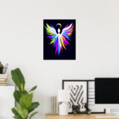 Poster Ailes d'ange d'art abstrait avec halo (Bureau à domicile)