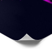 Poster Ailes d'ange d'art abstrait avec halo (Coin)