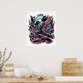 Poster Ailes de force Passion puissance et persistance (Cuisine)