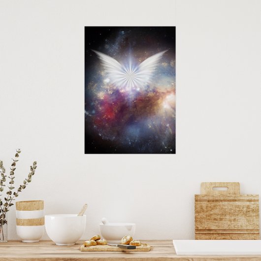 Poster Ailes de l'ange dans l'espace vif (Cuisine)