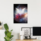 Poster Ailes de l'ange dans l'espace vif (Bureau à domicile)