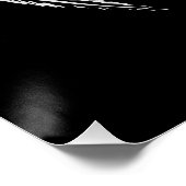 Poster Ailes de l'Ange Skeletal en noir et blanc (Coin)