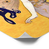 Poster Ailes de papillon vintage fée blonde (Coin)