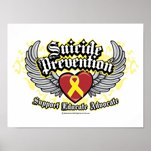 Poster Ailes de prévention du suicide (Devant)