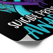 Poster Ailes de sensibilisation au suicide &amp; Ribbon S (Coin)