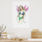 Poster Ailes poilues roses (Cuisine)