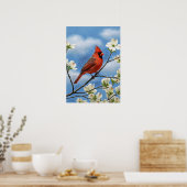 Poster Ailes rouges et pétales blancs (Cuisine)