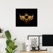 Poster Ailes steampunk (Bureau à domicile)