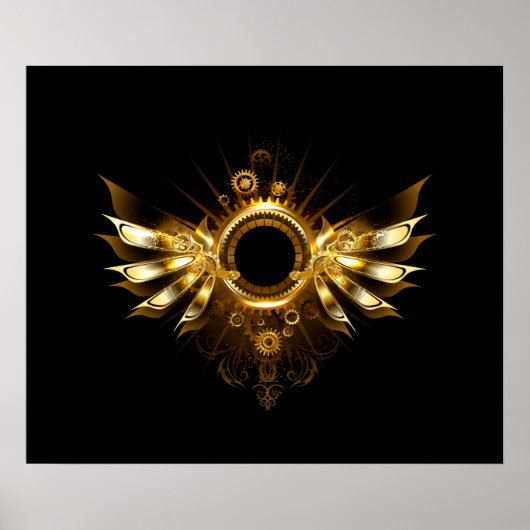 Poster Ailes steampunk (Devant)