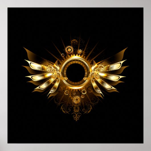 Poster Ailes steampunk (Devant)