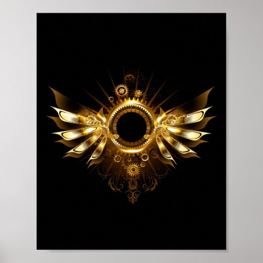 Poster Ailes steampunk (Devant)