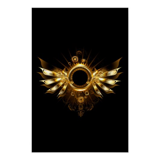 Poster Ailes steampunk (Devant)
