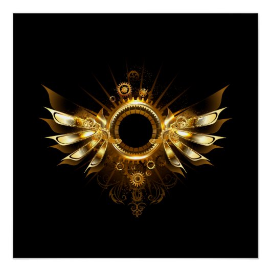 Poster Ailes steampunk (Devant)