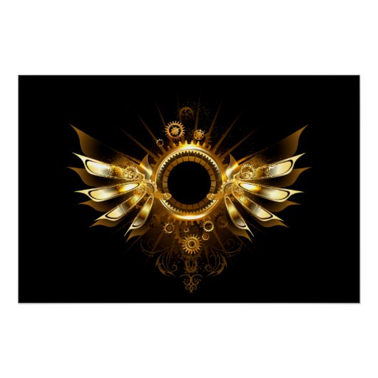 Poster Ailes steampunk (Devant)