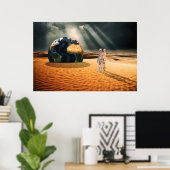 Poster Ailleurs – Face au Monde (Bureau à domicile)