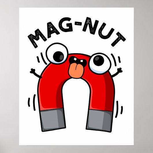 Poster Aimant drôle de jeu de mots sur les noix (Devant)