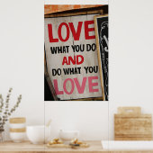 POSTER AIMER CE QUE VOUS FAITES ET FAIRE CE QUE VOUS AIME (Cuisine)