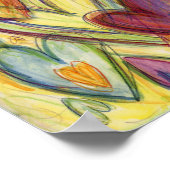 Poster Aimer Coeurs guérisseurs Peinture Art Imprimer Pos (Coin)