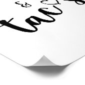 Poster Aimer et Tacos signent Plaque de Tabletop avec Eau (Coin)