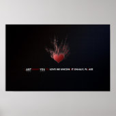 Poster Aimer Imprimer sans condition (Devant)