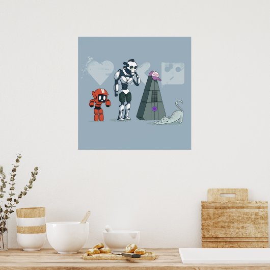 Poster Aimer la mort et les robots Trois robots (Cuisine)