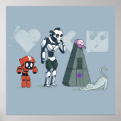 Poster Aimer la mort et les robots Trois robots (Devant)