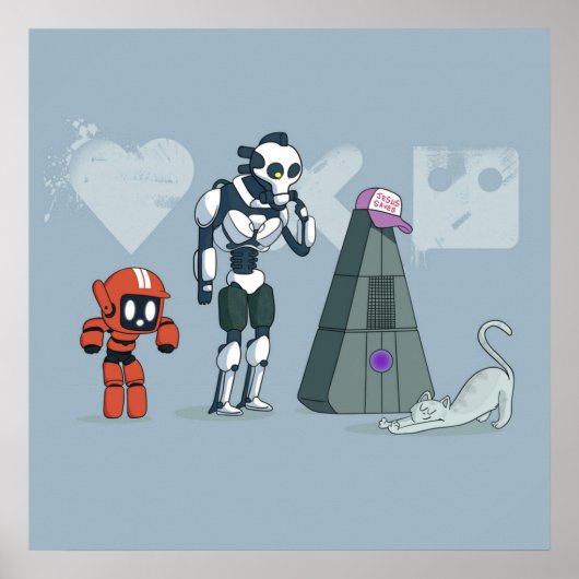 Poster Aimer la mort et les robots Trois robots (Devant)