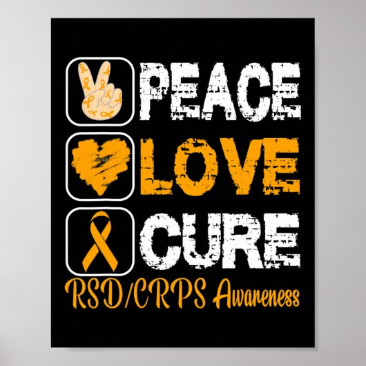 POSTER AIMER LA PAIX CURE RSD SENSIBILISATION DES CRPS (Devant)