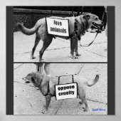 Poster Aimer les animaux (Devant)