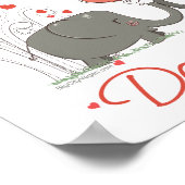 Poster Aimer Les Animaux Ne Les Mangent Pas (Coin)