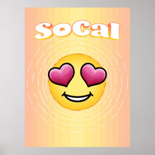 Poster Aimer les yeux Emoji SoCal