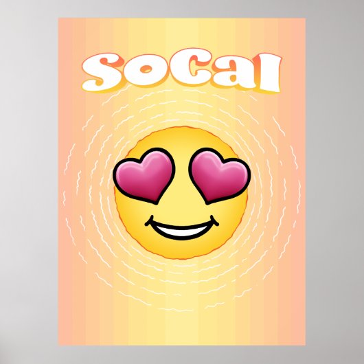 Poster Aimer les yeux Emoji SoCal (Devant)