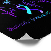 Poster Aimer Prévention Suicide Sensibilisation Ribbon Su (Coin)