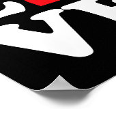 Poster Aimer Symbole Asl (Coin)