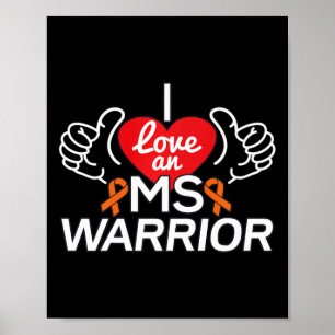 Poster Aimer Une Sclérose En Plaques Mme Warrior