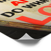 Poster Aimez ce que vous faites et faites ce que vous aim (Coin)