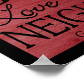 Poster Aimez Dieu, Aimez vos voisins Galates 5:14 (Coin)