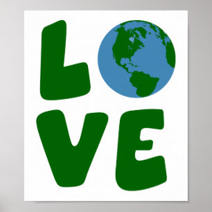Poster Aimez la planète de Terre