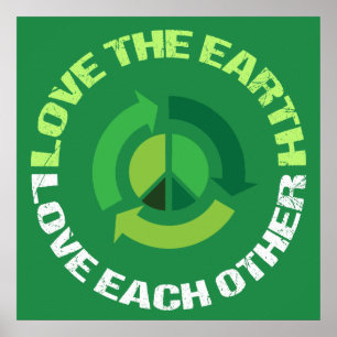 Poster Aimez la Terre, aimez les uns les autres