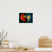 Poster Aimez-moi Brago-Mitchell Art Fractal fin (Cuisine)