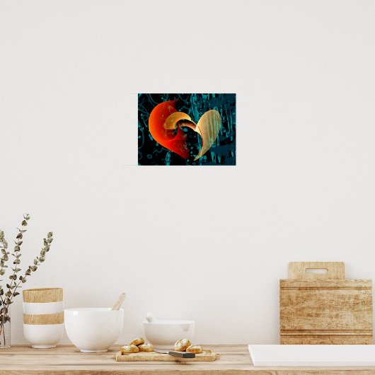 Poster Aimez-moi Brago-Mitchell Art Fractal fin (Cuisine)