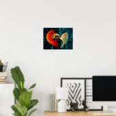 Poster Aimez-moi Brago-Mitchell Art Fractal fin (Bureau à domicile)