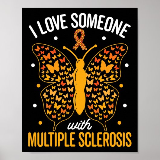 Poster Aimez Quelqu'Un Avec Sclérose En Plaques Multiples (Devant)